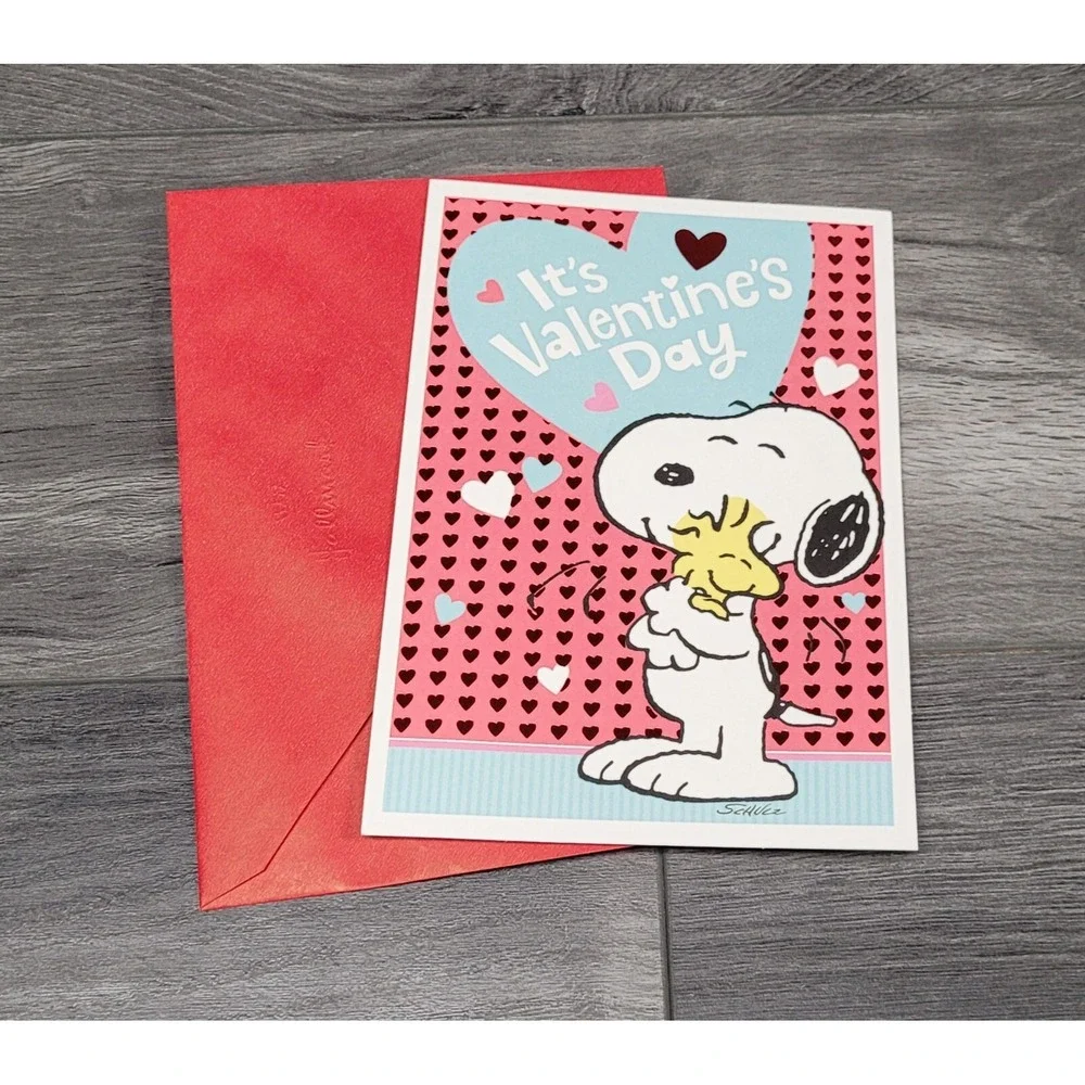 Hallmark Peanuts Snoopy/Woodstock Valentine's Cards (Lot of 18 Cards/Envelopes)